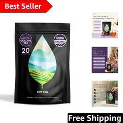 Whole Leaf Oolong Tea – 20 Organic Bags for Stress Relief & Weight Loss