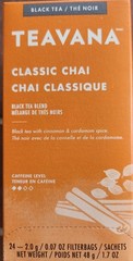 Starbucks Teavana Tea Sachets Classic Chai, Pack Of 144 Sachets BB Date:7/30/25