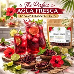 Flor de Jamaica – 4 oz Dried Hibiscus Flowers–Loose Leaf Herbal Tea Bexpertsusa