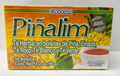 Pinalim Tea/Te De Pinalim Pineapple, Flax, Green Tea, White Tea (1 box)