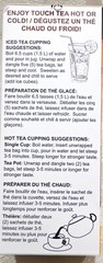 Touch Organic BLUEBERRY WHITE Tea Bags, 40 Bags, 2.5 oz