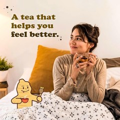 Pocas Honey Ginger Tea – Instant Tea Powder Packets with Ginger Honey – 20 Ct