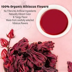 PiPi Tea Organic Hibiscus Tea Bags Caffeine Free Herbal Tea Rich in Antioxi 30