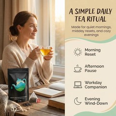 Oolong Tea Bags – Organic Whole Leaf Oolong – 20 Bags (5g Each) – Natural Relaxi