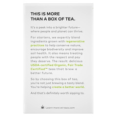 Tea Bags Green Tea Regenerative Organic Zen Tea 16 Count