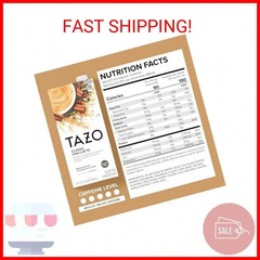 TAZO Classic Chai Latte, Black Tea Concentrate, Easy-to-Serve Caffeinated Chai T
