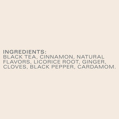 Pumpkin Spice Chai Tea Bags, Black Tea, Holiday Gift For Tea Lovers, 20ct (6pk)