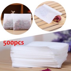 500Pcs Disposable Empty Teabags Non-Woven Heat Seal Filter Herb Loose Tea Bag