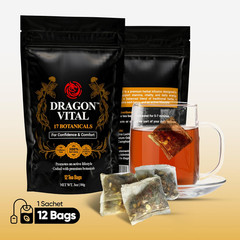 Dragon Vital Herbal Tea with Ginseng & Maca – Natural Energy Support