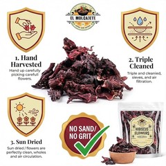 Hibiscus Flowers 4oz – All-Natural & Triple Cleaned for Vibrant Flavor. Whole