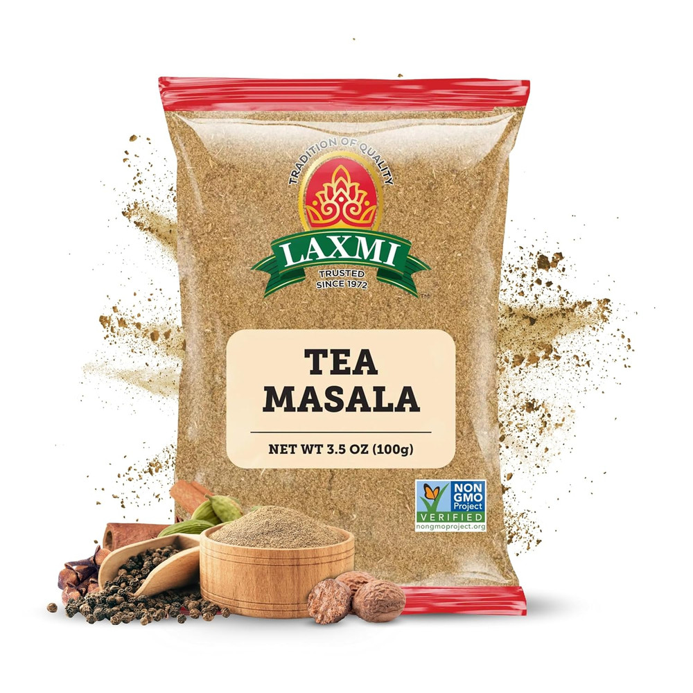 Laxmi Natural Tea Masala – Traditional Indian Tea Masala – 3.5Oz (100G)