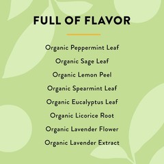 Choice Organics Mint Sage Tea 16 Count Caffeine Free Organic Herbal Tea Bags