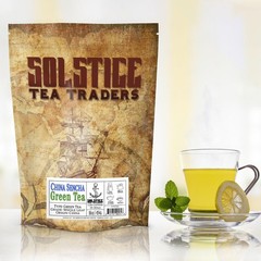 Solstice Loose Leaf Sencha Green Tea Japanese Style Bulk 16 oz 1 LB Bag
