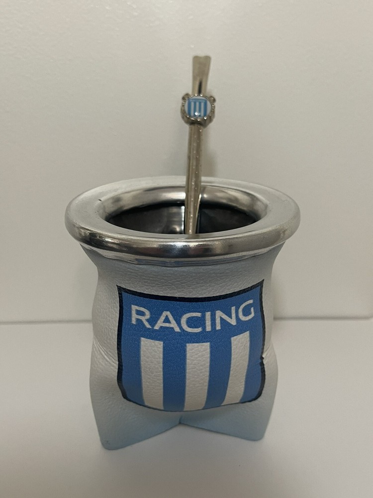 Mate cup yerba argentino – Racing Club + bombilla straw Racing Club